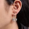 Handcrafted German silver fish hook earrings for everyday wear.