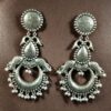 Traditional Fish Design Earrings | Oxidized Silver Plated Dangler with Pearl Work 5 photo 2025 10 18 14 11 46