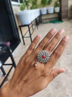 Onique German Silver Ring Design For Girls| Unique Adjustable Rings Jewelry