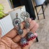 Stylish Silver Plated Earcuff With Pearl Jhumki Earrings | Women?s Earcover Jewelry