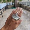 Oxidized Silver Plated Adjustable Size Rings | Partywear Ring Jewelry