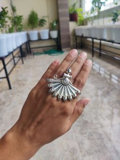 Oxidized Silver Plated Adjustable Size Rings | Partywear Ring Jewelry