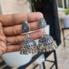 Beautiful Jhumka Earrings | Stud With Jhumki Silver Earrings | Everyday Jewelry