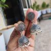 Traditional Silver Plated Jhumka Jewelry | Trendy Without Stone Stud Earrings