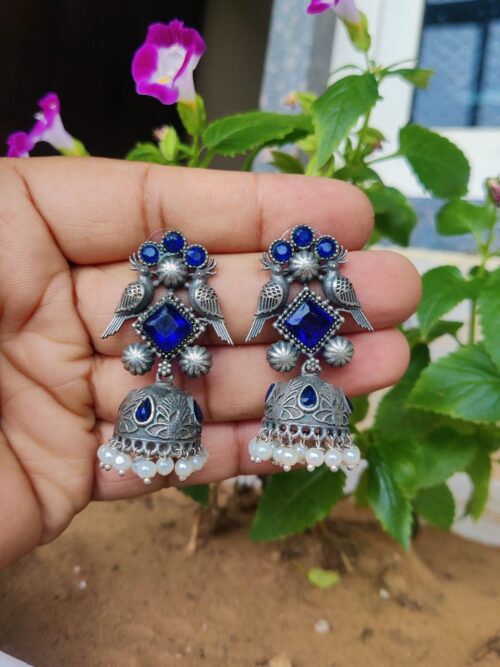 Elegant Oxidised Traditional Jhumka Earrings | Classic Ethnic Jewelry for Women