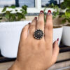 Stylish Oxidised Adjustable Ring | Elegant Ethnic Jewelry for Women