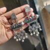 Oxidised Peacock Design Dangler Earrings | Elegant Ethnic Jewelry for Women