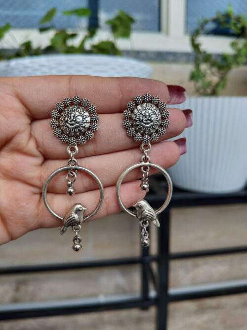 Stylish Bird Dangler Earrings | Unique Contemporary Jewelry for Women