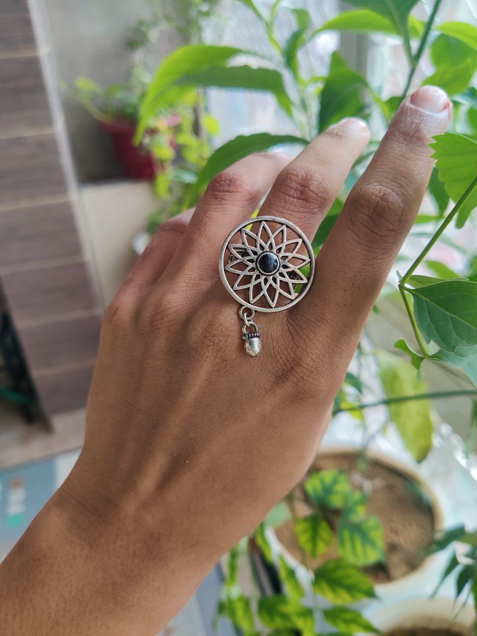 Trendy Oxidised Ring | Silver Replica Adjustable Finger Ring Jewelry for Women and Girls in Stylish Design 1 Trendy Oxidised Ring | Silver Replica Adjustable Finger Ring Jewelry for Women and Girls in Stylish Design