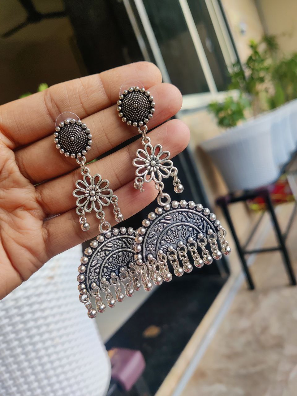 Elegant Half Circle Dangle Earrings | Modern Lightweight Jewelry for Women 1 Elegant Half Circle Dangle Earrings | Modern Lightweight Jewelry for Women