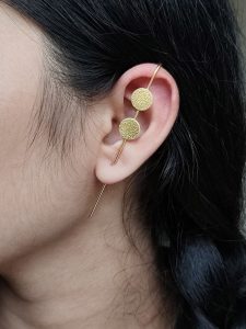 Stylish Round Earcuff | Gold Plated Ethnic and Western Look alike Daily Wear Best Jewelry