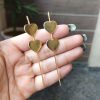 Gold plated heart earcuff for ethnic and western wear