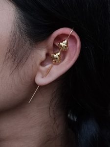 Gold Plated Unique Design Earcuff | Ethnic & Western Look Jewelry for Daily Wear