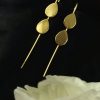 Gold Plated Drop Shape Earcuff for Women