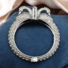 Oxidized silver replica peacock design bangle ethnic jewelry