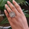 Traditional 3 Paisa Coin Ring | Oxidized Adjustable Silver Replica Best Jewelry 5 Oxidized silver plated 3 paisa coin adjustable ring.