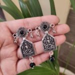Bulk 290 Designer Handmade Silver Plated Earrings | Perfect Ethnic and Modern Jewelry - "Black"