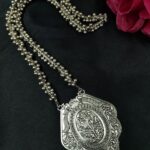 Navratri Special Ghungroo Chain Necklace | Floral Art Pendant Best Jewelry