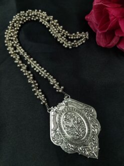 Navratri special ghungroo chain necklace with floral art pendant