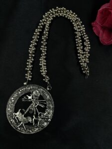 Oxidized Religious Necklace | Ghungroo Chain Best Jewelry