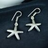 Ethnic Star Fish Hook Earrings | German Silver Dangler Best Jewelry 4 German silver ethnic star fish hook dangler earrings