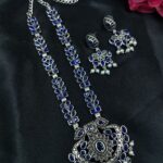 Bulk 162 Traditional Oxidized Necklace Set | Pearl & Stone Detailing Handmade Perfect Party Wear Jewelry - "Blue"