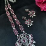 Bulk 174 Traditional Oxidized Necklace Set | Pearl & Stone Detailing Handmade Perfect Party Wear Jewelry - "Red"
