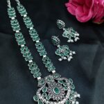 Bulk 176 Traditional Oxidized Necklace Set | Pearl & Stone Detailing Handmade Perfect Party Wear Jewelry - "Green"