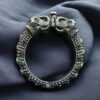 Ethnic Elephant Kada | Adjustable Silver Replica Openable Stone Work Bangle Perfect Gift For Girls 15 Ethnic Elephant Adjustable Silver Replica Kada with Stone Work
