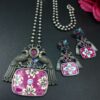 Traditional Best Hand Painted Peacock Necklace Set | Silver Plated Ethnic Jewelry with Stone Work 19 photo 2025 09 27 15 04 20