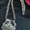 Ethereal Radha Krishna Necklace with Ghungroo Detailing 2 Handcrafted Ethereal Radha Krishna necklace with traditional ghungroo detailing