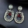 Oxidised Handmade Monalisa Stone Earring 2 photo 2025 09 29 21 59 07