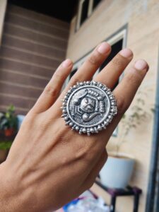 Goddess Durga Design Ring | Traditional Festive Jewelry for Women