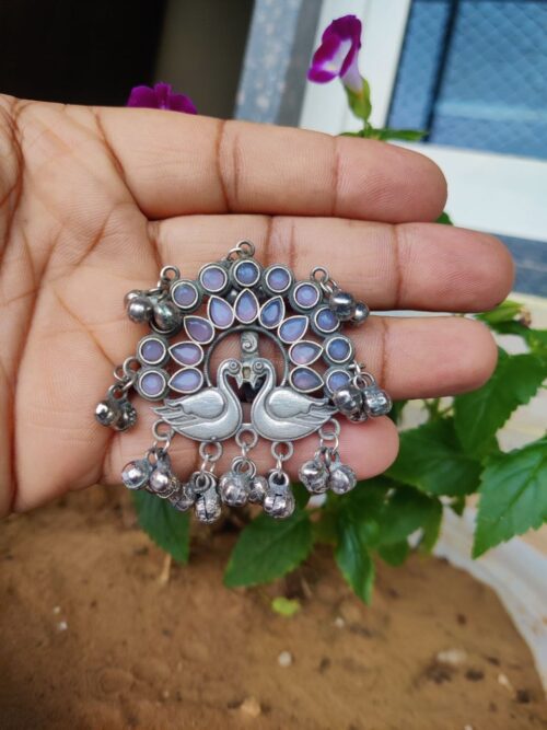 Elegant Oxidised Peacock Design Ghunghroo Style Ring | Traditional Ethnic Jewelry for Women