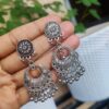 Oxidised Chandbali Dangler Earrings | Traditional Ethnic Jewelry for Women and Girls