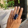 Oxidised Monalisa Stone Adjustable Ring ? Stylish Ethnic Jewelry for Women 5 photo 4 2025 09 17 21 09 06
