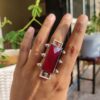 Oxidised Monalisa Stone Adjustable Ring ? Stylish Ethnic Jewelry for Women 4 photo 7 2025 09 17 21 09 06
