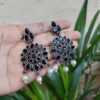 Oxidized Silver Plated Dangler Earrings With Beautiful Pearl And Stone Work Design 2 photo 12 2025 10 07 16 21 57