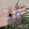 German Silver Meenakari Earrings | Vibrant Trendy Ethnic Jewelry for Girls 2 photo 18 2025 10 04 12 10 44