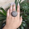 Silver Replica Floral Art Ring For Girls 3 photo 2025 10 02 16 38 40