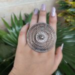 Oxidised Big Size Adjustable Rings For Girls