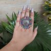 Oxidised Multi Color Adjustable Ring For Girls 2 photo 2025 10 02 16 38 54
