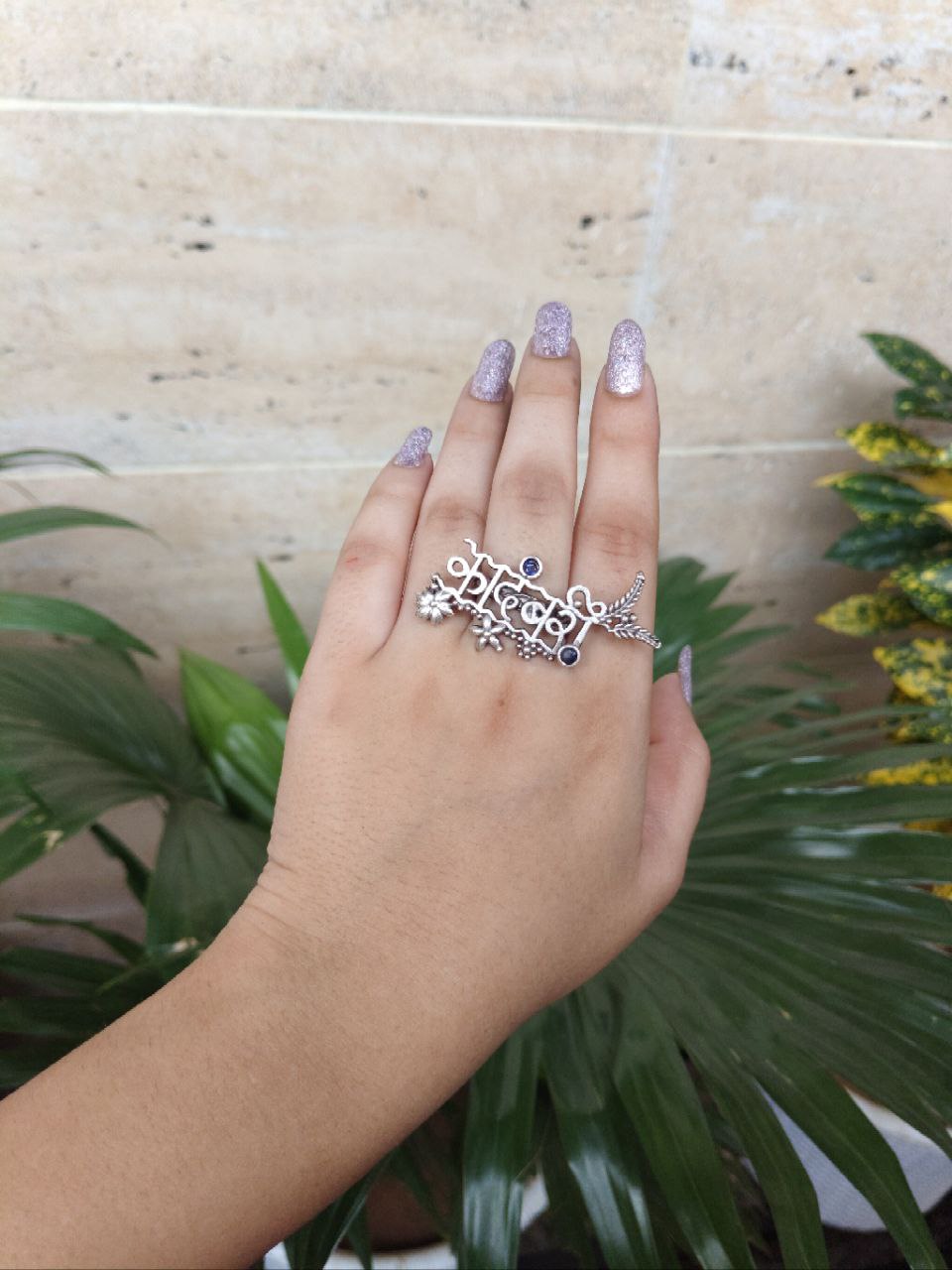 Oxidised Kadambari Ring For Girls 1 Oxidised Kadambari Ring For Girls