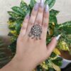 Latest Oxidized Flower Design Adjustable Rings For Girls 3 photo 2025 10 02 16 39 08