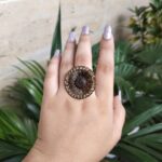 Oxidised Antique Gold Plated Adjustable Rings