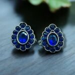 Bulk 84 Stylish Oxidized Toe Ring | Silver Replica Ethnic Stone Work Amazing Jewelry for Women - "Blue"