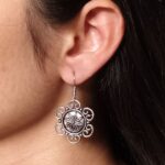 Handmade German Silver Unique Dangler Earrings | Elegant Hook Style Jewelry for Women
