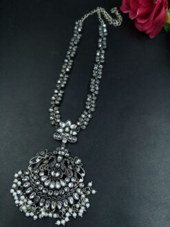 Designer Peacock Necklace | Stone & Pearl Work Ethnic Jewelry for Women