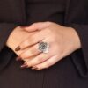 Trendy Adjustable Flower Ring | Oxidized Silver Replica Perfect Jewelry for Girls 6 Oxidized silver replica adjustable flower ring for girls, handcrafted ethnic jewelry design