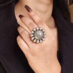 Designer Silver Replica Ganesha Ring | Oxidized Adjustable Perfect Traditional Jewelry For Women